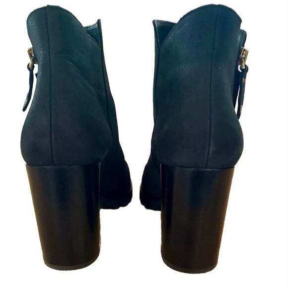 EUC Gibson & Latimer Jada leather platform lug sole booties 9.5 utility punk emo - Picture 6 of 11